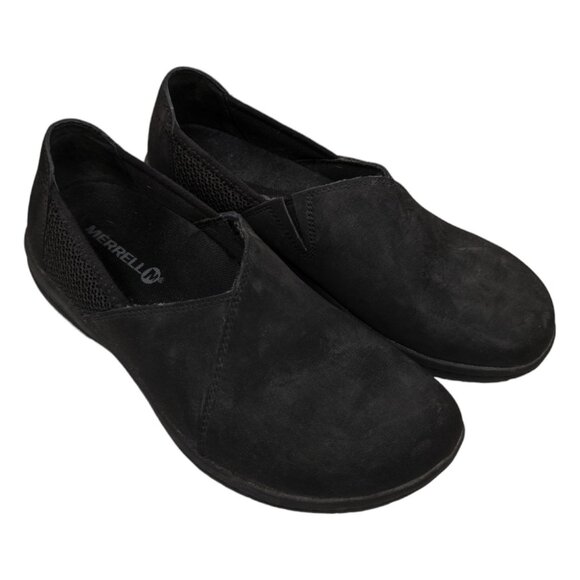 Merrell Encore Kassie Sport Moc Shoes Womens Black Leather Slip On J94564 Size 6 - Picture 5 of 12